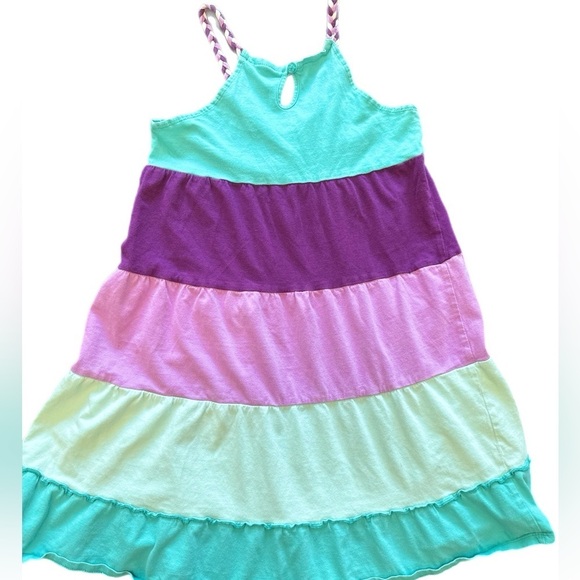 Hurley Girls Tiered Summer Dress Size 8 - Picture 4 of 6